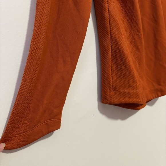 NIKE GOLF Dri fit burnt orange women’s large long sleeve 1/4 zip - Picture 4 of 6